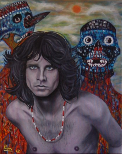 Oil Painting > Ghost Dance ( Jim Morrison )